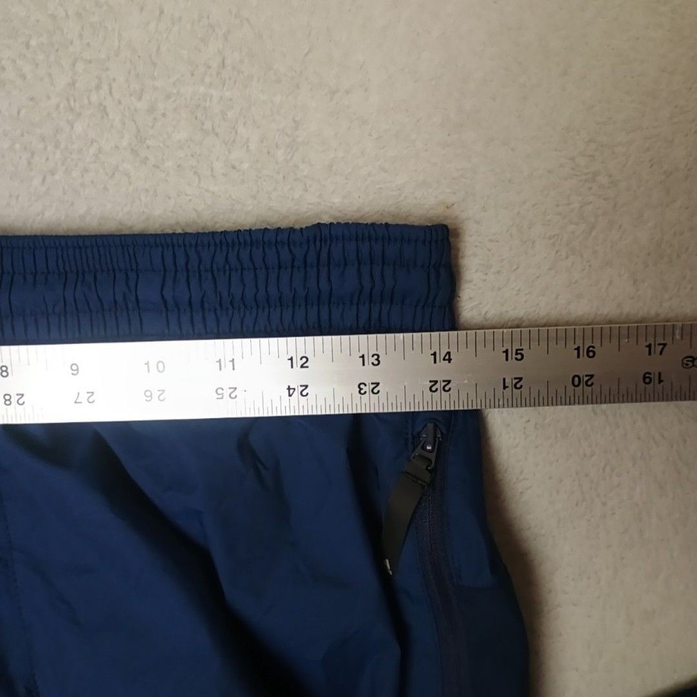 Adidas Track Pants Mens S Blue Nylon Soccer Colorblock Zip Pocket Ankle Zip Team - Picture 11 of 13